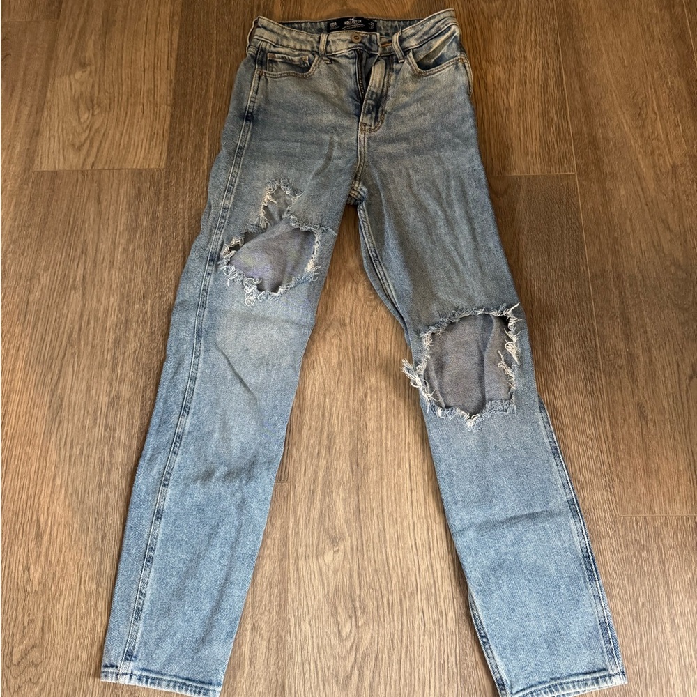 Hollister Light Blue High-Rise Jeans